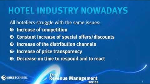 Introduction to Revenue Management Part I by GuestCentric Systems www.guestcentric.com