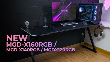 Ergonomic Gaming Desk MGD-X RGB | RGB Lighting and Maximum Space for your Gamer Setup
