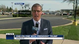 President Trump goes one-on-one with TODAY'S TMJ4's Charles Benson