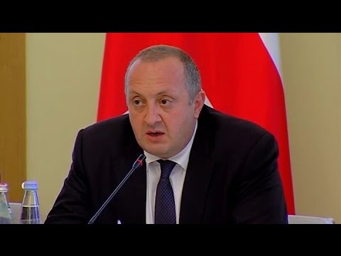 საქართველოს პრეზიდენტის შეხვედრა ინტერპარტიული ჯგუფის წევრებთან