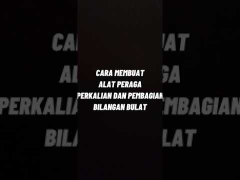 Membuat alat peraga