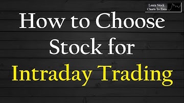 Intraday Stock Selection Strategy | By Abhijit Zingade