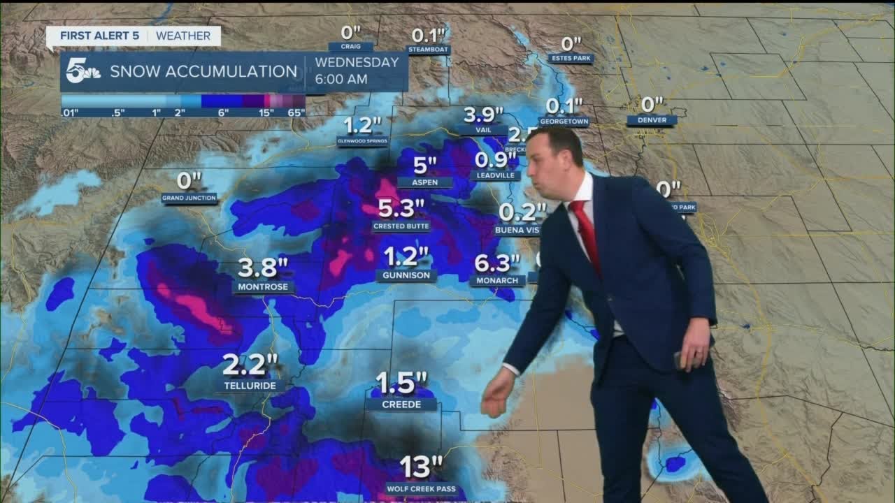 Chilly and breezy locally with more Continental Divide snow - YouTube