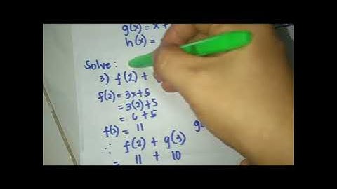 Operations on Functions (TAGALOG EXPLANATION)