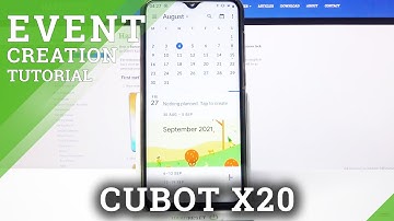 CUBOT X20 - How to Add Reminder & Event to Calendar App