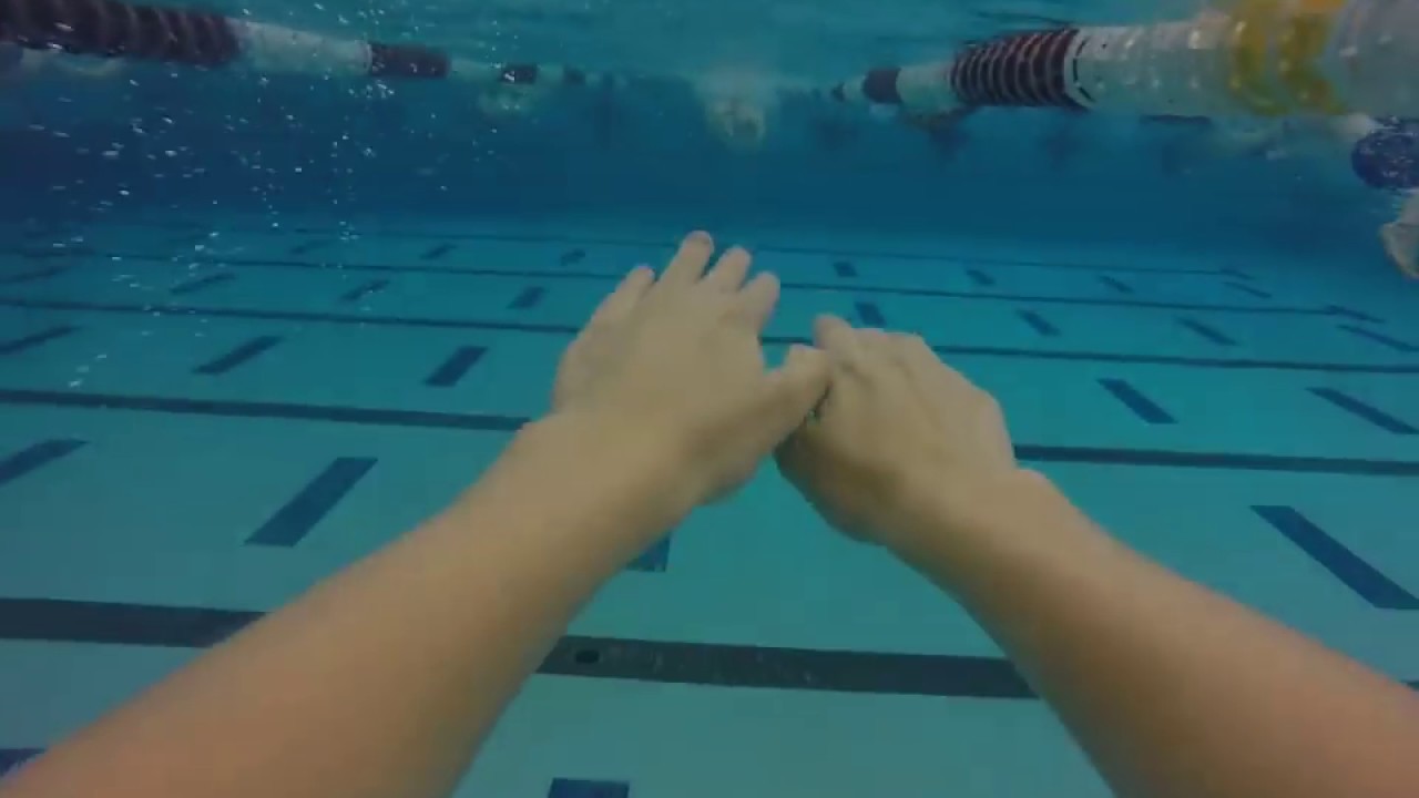 swimming with 100m watch