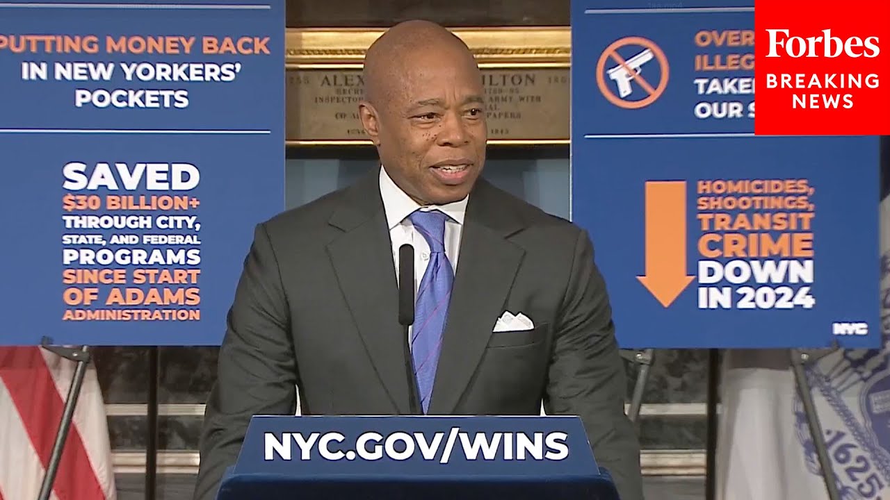 NYC Mayor Eric Adams Showcases Crime, Economic Record At New Year's Eve ...