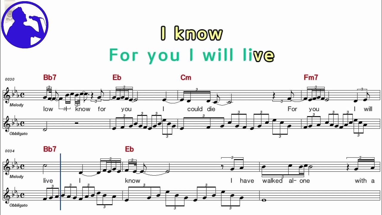 Tom Jones I know karaoke version sheet music for players,chorus added(Ye karaoke) YouTube