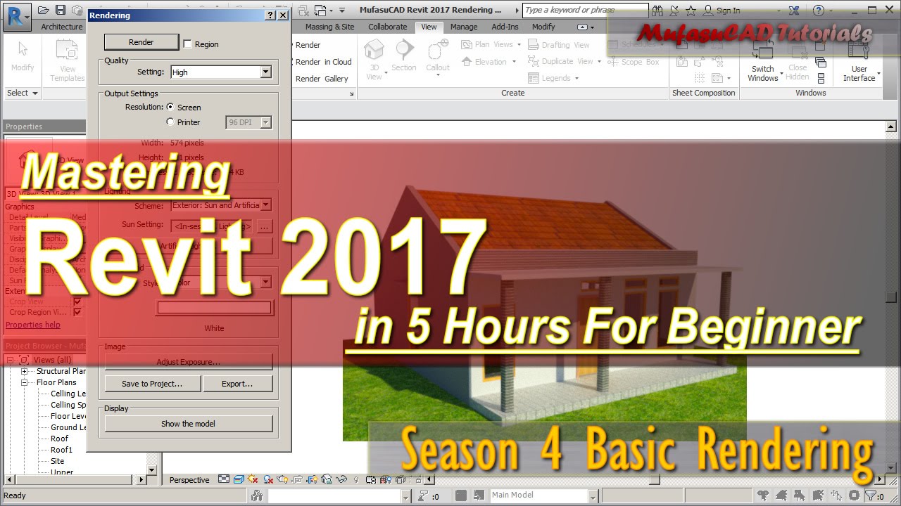 Revit 2017 Rendering Made Simple - Even Kids Can Do It | Course Season ...