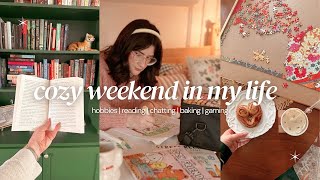 Cozy Weekend Vlog - Reading, Hang With Me, Puzzles, Cozy Hobbies, Chats, All The Cozy Vibes