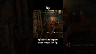 fop — The Elder Scrolls V: Skyrim dialogue scene