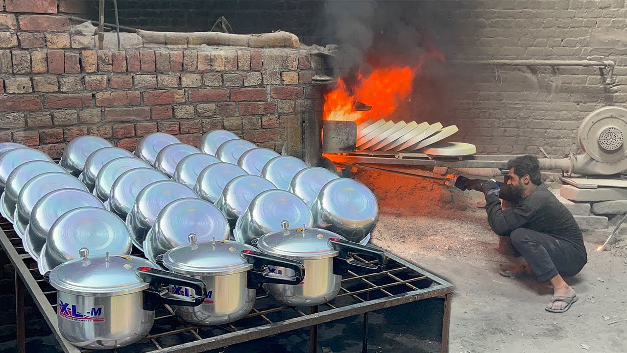 How Famous Asian Pressure cooker Are Made From Aluminium Recycling | Amazing Factory Manufacturing