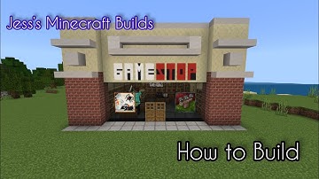 Minecraft Tutorial: How to Build a GameStop. #minecraft #minecraftbuilds