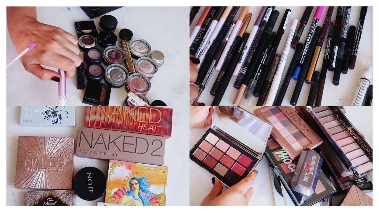 MAKYAJ KOLEKSİYONUMU TEMİZLİYORUM | FAR, AYDINLATICI, KALEM, EYELINER