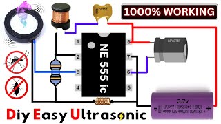 ne555 ic ultrasonic circuit।mosquito repellent sound।mosquito repellent circuit।ultrasonic cleaner