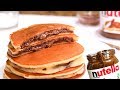 Tortitas Americanas Rellenas de Nutella | Hot Cakes | Pancakes