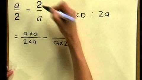 Adding and Subtracting Algebraic Fractions II