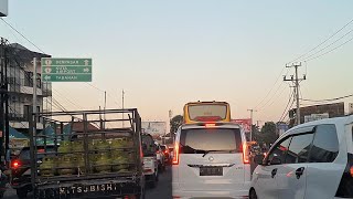 Short drive on Teuku Umar street Denpasar Bali