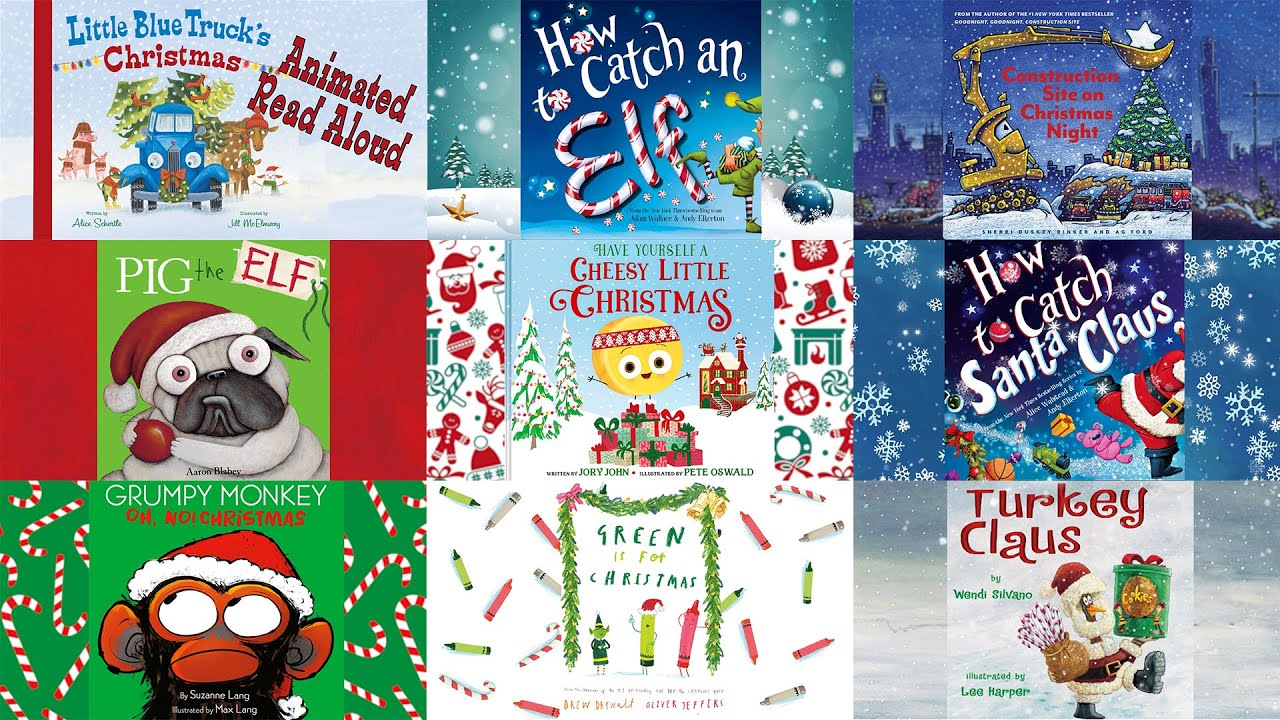 1 Hour of Christmas Read Aloud Books | Little Blue Truck, Big Cheese, Construction Site, and Crayons