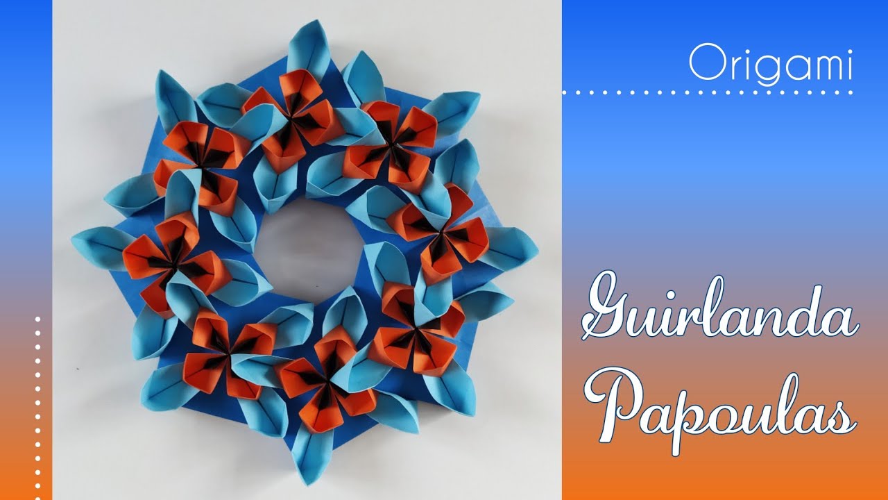 Guirlanda Papoulas - origami faça e venda! Isa Klein