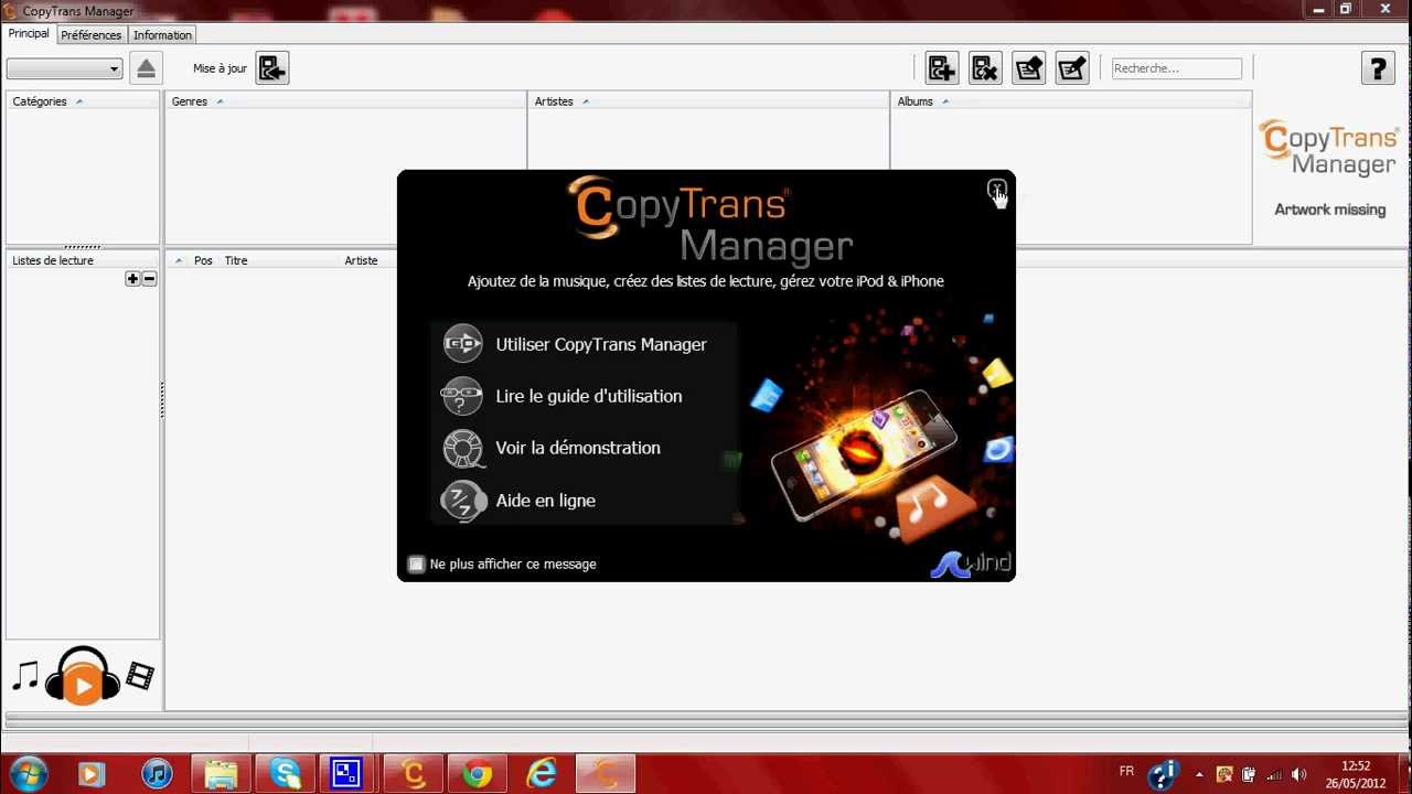 télécharger est apprendre à se servir de copytrans control center.avi