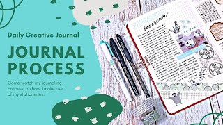 Journal With Me || Peppermint Ice Cream || Creative Daily Journal || #017