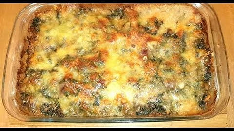 Potato kofta with spinach sauce and minced meat, an easy  meal, our children built the spinach.