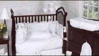 White Eyelet Baby Girl Crib Bedding Set by JoJo Designs