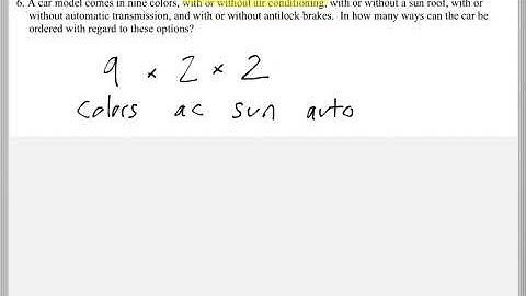 Math 118 : 4.1 #6 (Mathematical Explorations Tutorial : The Fundamental Counting Principle)