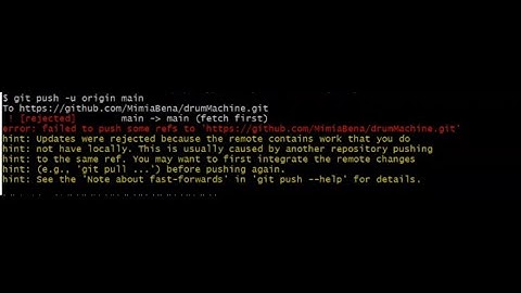 git error: failed to push some refs to remote