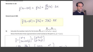 3.3 Partial Differentiation - #18 Best Linear Approximation to a Vector Function - N-D Case