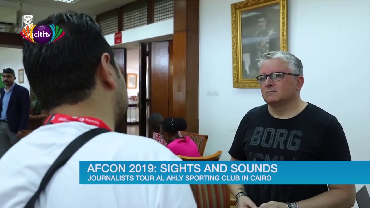 Egyptian club Al Ahly gives journalists a tour of their club and facilities