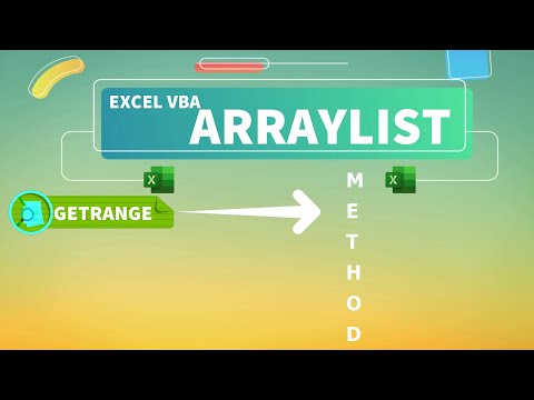Excel VBA - ArrayList (GetRange Method)