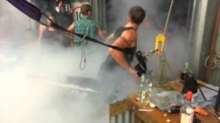 Fat motorbike burnout!