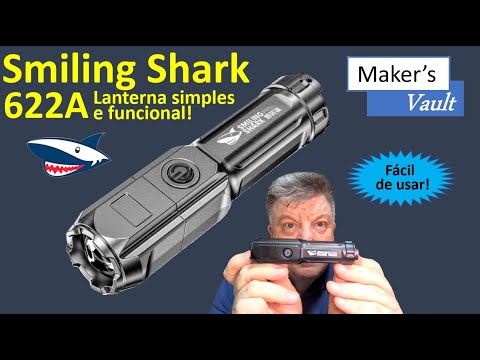 Ліхтарик Smiling Shark 622A з регулюванням фокуса, XPE LED, акумулятор 1200 мА·год, IPX5, видео 1