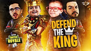 THE FIRST EVER DEFEND KING CONNOR CHALLENGE!!! (Fortnite: Battle Royale)