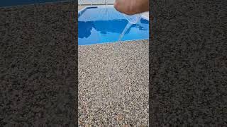Say Goodbye to Puddles on the Pool Deck. #emberepoxy #pooldeck #resinstone #concretemaintenance