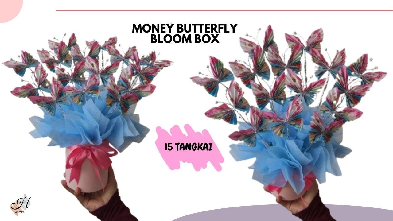 КАК СДЕЛАТЬ ДЕНЕЖНУЮ БАБОЧКУ BLOOMBOX || УЧЕБНЫЙ БУКЕТ ИЗ ДЕНЕГ В ФОРМЕ БАБОЧКИ
