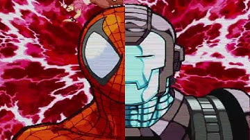 Marvel vs. Capcom - Chun-Li, Strider Hiryu vs. Spiderman, War Machine 4