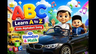 ABC With Hamdan & Malik🎵 Learn A to Z | Fun Kids Alphabet Song #ABCSong #AlphabetSong #nurseryrhymes