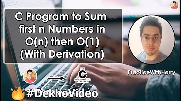 C Program to Find Sum Of First n Natural Numbers in O(1)