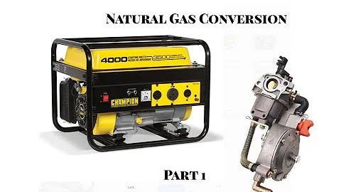 Convert Champion Generator to Natural Gas or Propane