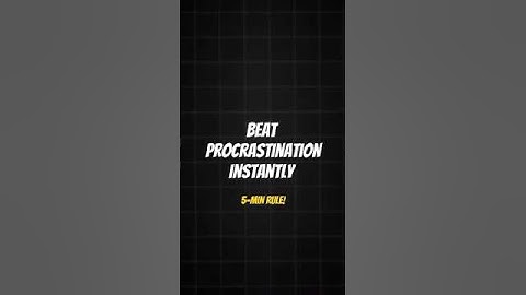 The 5-Minute Rule: Beat Procrastination Instantly! ⏳🔥#lifehacks #ProcrastinationHacks #LifeHacks