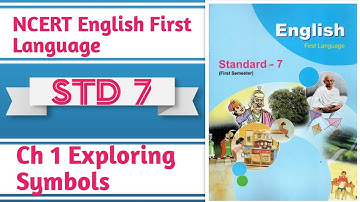STD 7 NCERT English Textbook solution | Ch 1 Exploring symbols