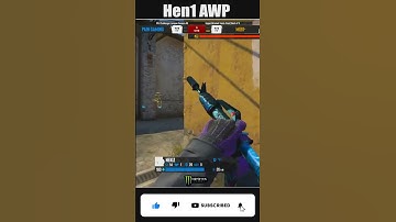 Hen1 AWP clutch 1vs3 inferno short #csgo #shorts