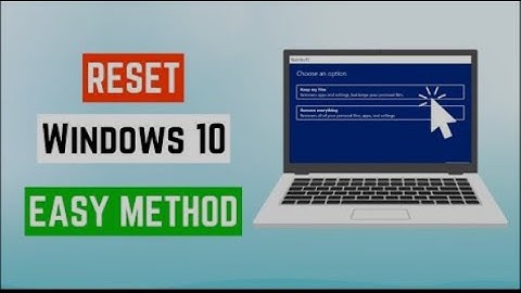 How To Reset Windows 10 PC Without Losing Data 2024 Easily - Format & Reinstall To Factory Settings