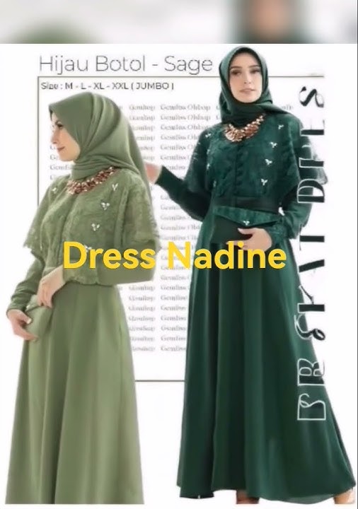 Nadine Dress Gamis Brokat Simpel Viral #fyp #fypviral #bajukekinian #bajumuslim #diskon50