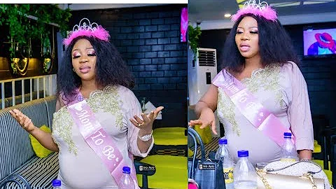 See Yoruba Actress Wunmi Toriola Unseen Baby Shower, As She Dance With Her Big baby bump In US