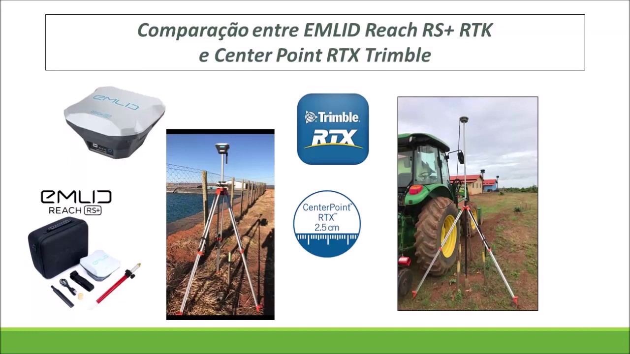 #2-RTK EMLID Reach RS+ x Center point RTX Trimble - YouTube