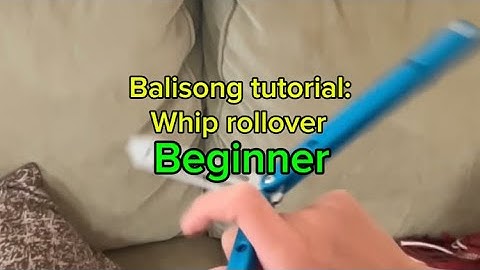 How to do the Whip rollover / Beginner Balisong Tutorial